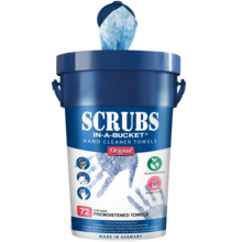 Lingette nettoyante pour mains et outils scrubs