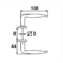 Bequille double zamak vis pointeau