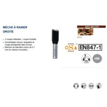 Mèche à rainer droite