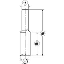 Mèche à rainer droite
