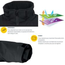 Parka déperlante tatry gris/noir