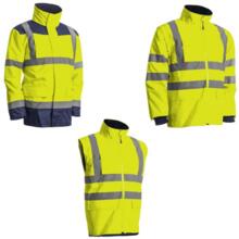 Parka multicouches kanata 4/1 jaune/marine