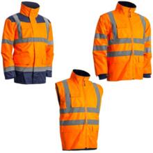 Parka multicouches kanata 4/1 orange/marine