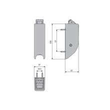 Pêne vertical haut/bas oltre