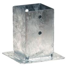 Pied de poteau jardin a boulonner galva