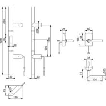 Poignée battante simple handsfree