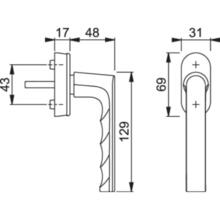 Poignée de fenêtre hamburg  secuforte