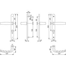 Poignée de porte étroite atlanta saillie normale