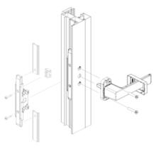 Poignée de fenetre delta pro carre de 7x26 mm
