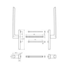 Poignée double prisma