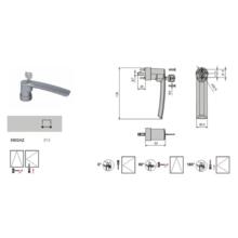 Poignée iris tbt à clé