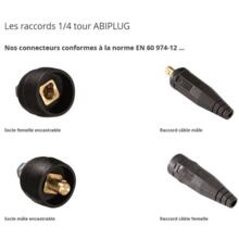 Raccord 1/4 tour abiplug