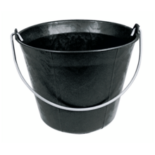 Seau plastique noir