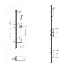 Serrure as4340 standard - têtières 26 à 34