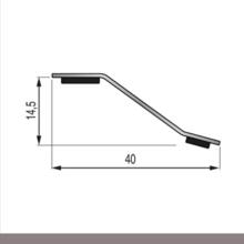 Seuil multiniv presto premium inox bri 40mm/0,93m