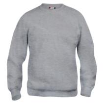 Sweatshirt basic roundneck gris chine