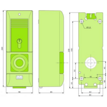 Terminal de porte tlg320 vert sans platine