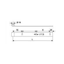 Penture droite 40x6 ø16