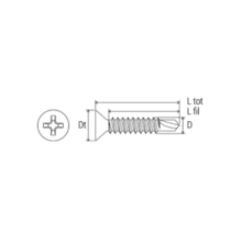 Vis autoperceuse pvc drillex - bte 200