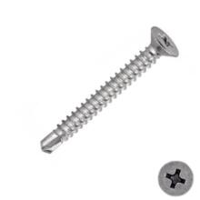 Vis autoperceuse tête fraisée zingué blanc