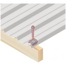 Vis fixation bac acier sur bois ral 5008