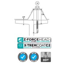 Vis fixation bac acier sur fer - i ral 8012