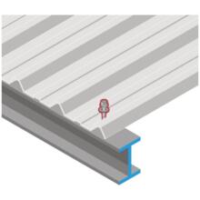 Vis fixation placage bac acier sur fer i