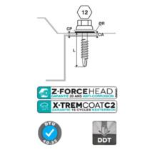 Vis fixation placage bac acier sur fer z