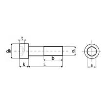 Vis métaux chc 6 pans creux inox