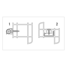 Vis pvc laquée