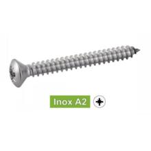 Vis tôle inox tête bombée pozi